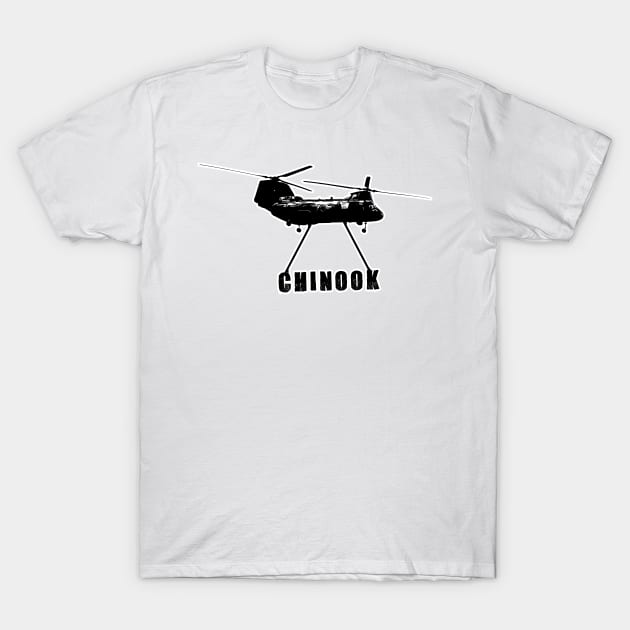 Chinook Helicopter T-Shirt by raiseastorm